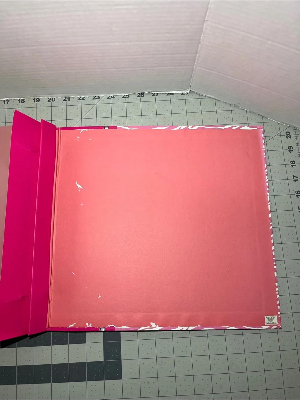 Hot Pink Zebra Print Photo Album with Gem Accent Frame